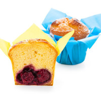 Кекс с вишневым конфитюром